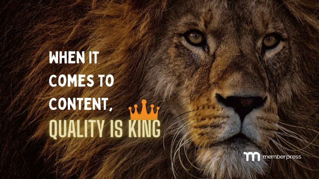 SEO quality | MemberPress quality is king when it comes to content