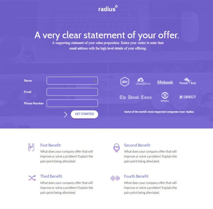 landing-page-example-radius | MemberPress page d'atterrissage pour les membres