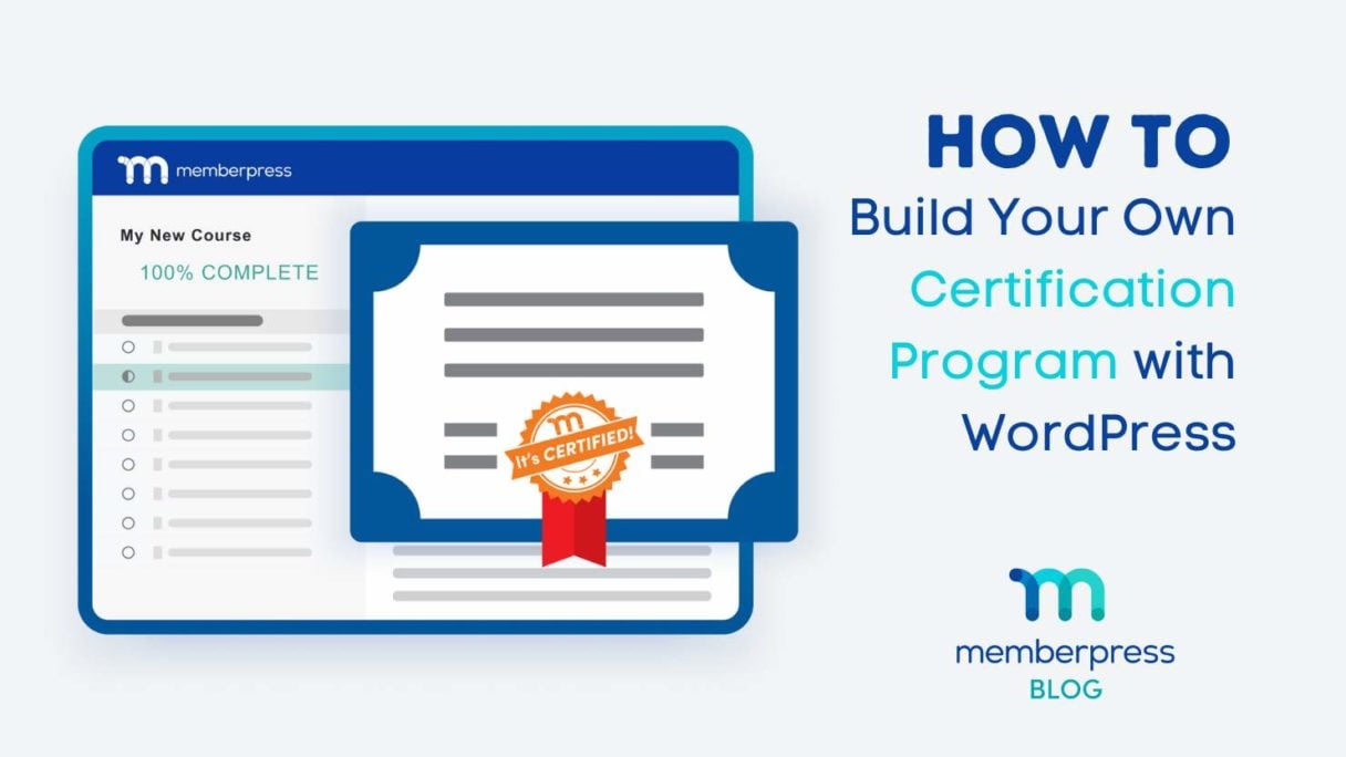 Comment créer un programme de certification avec WordPress et MemberPress