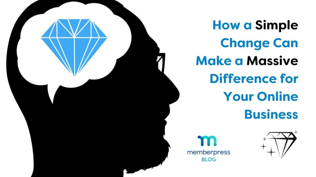 simple change | MemberPress How a simple change can make a massive difference for online business