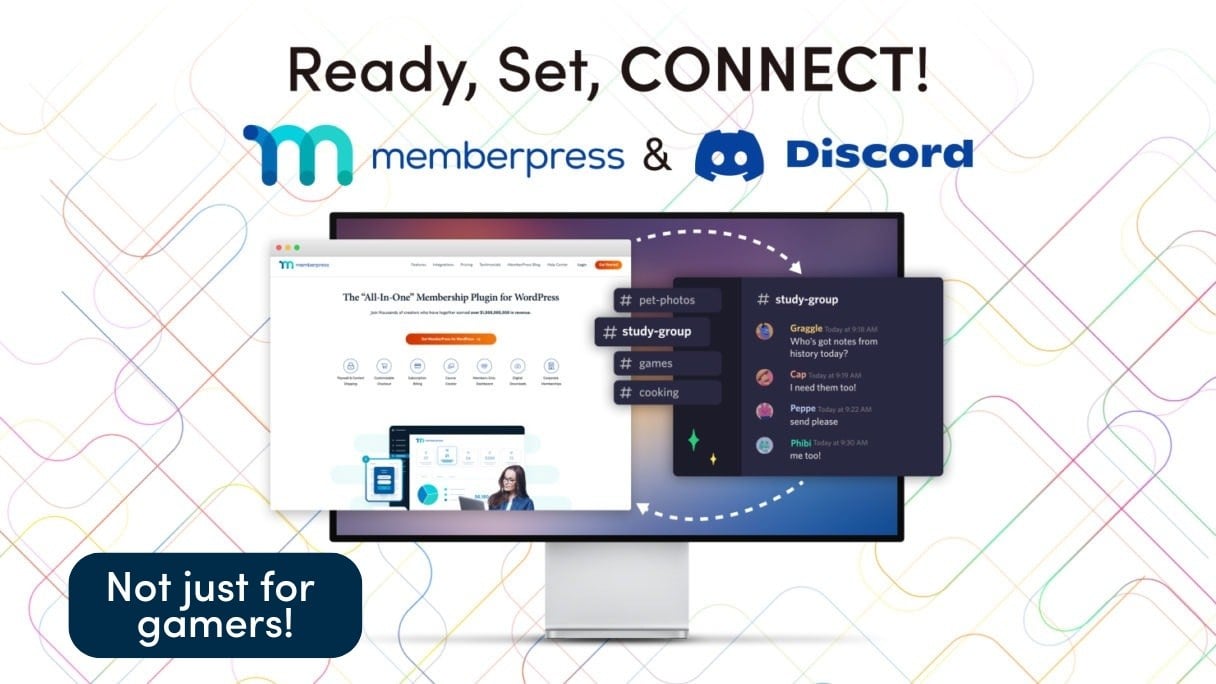 Discord MemberPress | MemberPress Title image announcing MemberPress and Discord integration