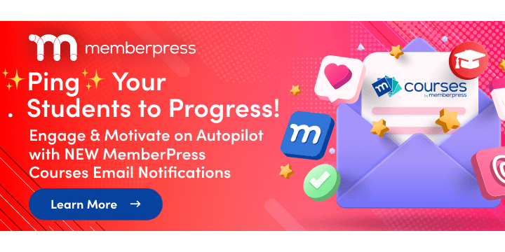 MP Courses Email Notifications | MemberPress